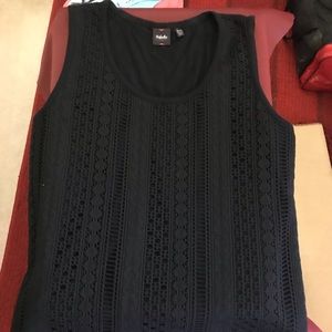 Rafaella black sleeveless top